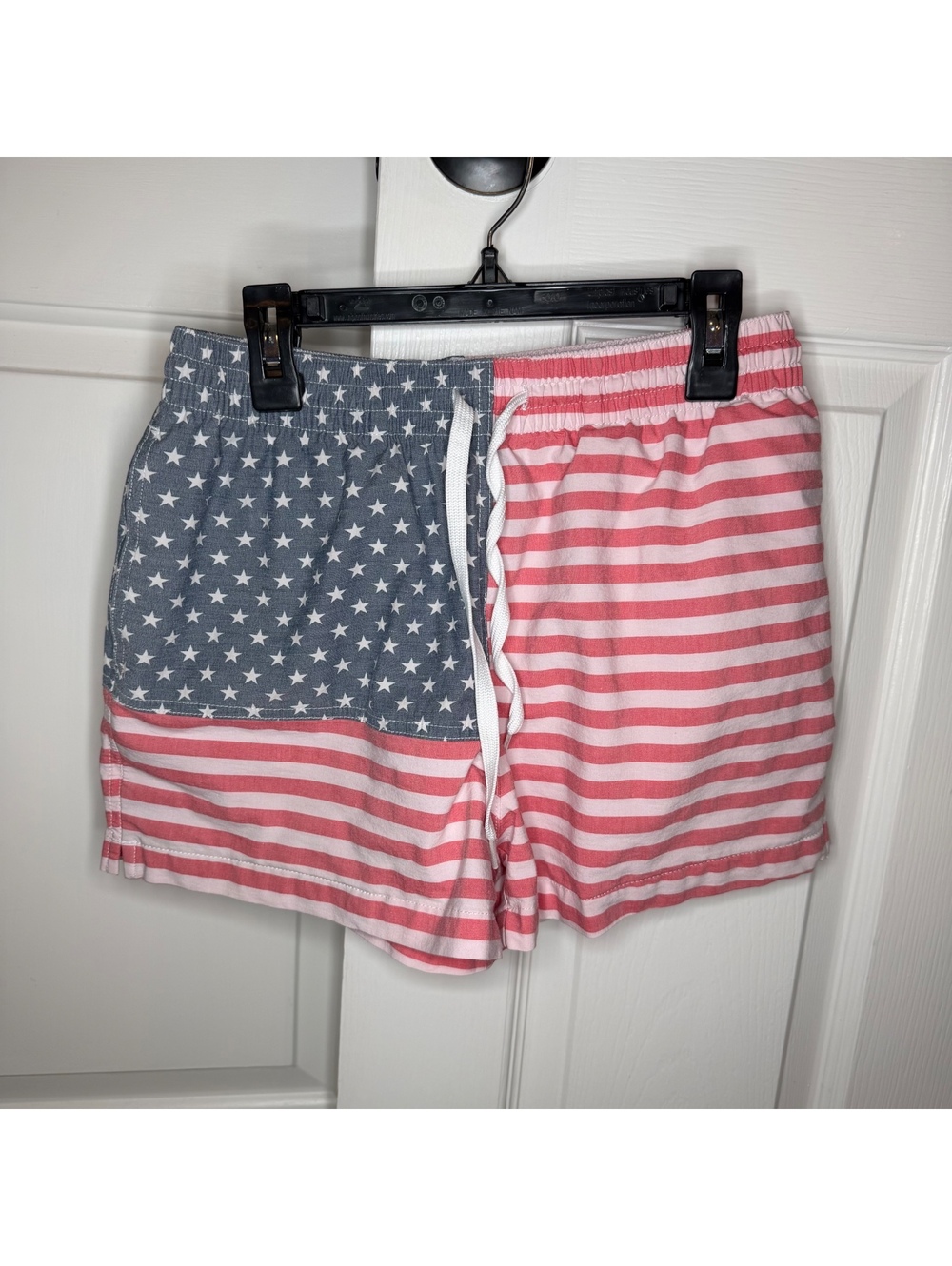 Chubbies “The Mericas” Patriotic Swim Trunks American Flag Boys S 4” Inseam
